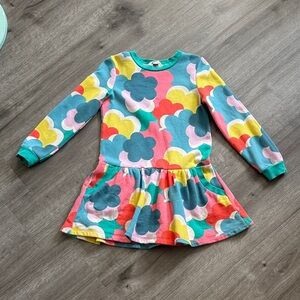 Mini Boden Multicolor Cloud Pattern Dress
